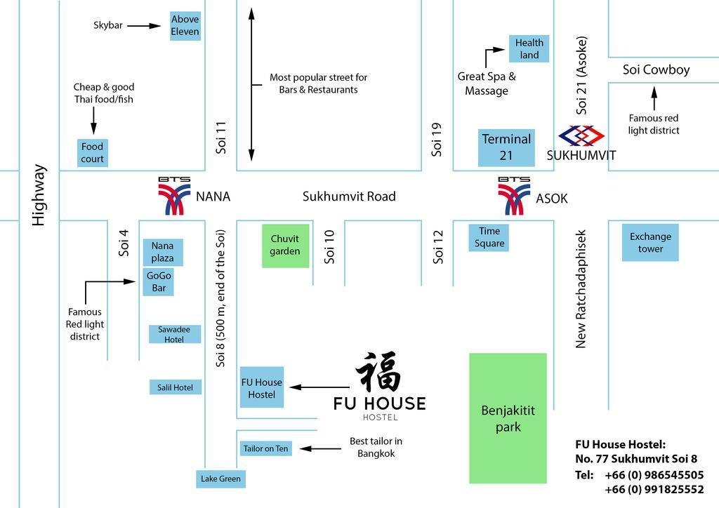 Fu House Hostel Бангкок Экстерьер фото